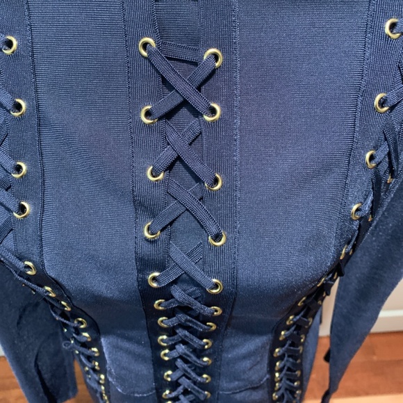 Size large nwt blue le chateau lace detail dreas - Picture 2 of 4